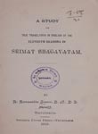 Study or True Translation in English of the Eleventh Skandha in Srimat Bhagavatam