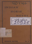 Indian Horse Notes