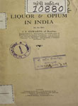 Liquor & Opium in india