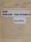 Tale of India's Sacrifice