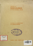 Defence of Nonviolence in the National Crisis